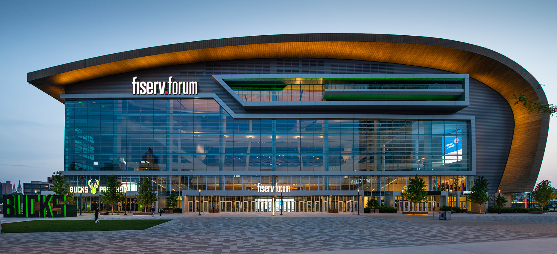 Milwaukee Bucks Fiserv Forum stadium