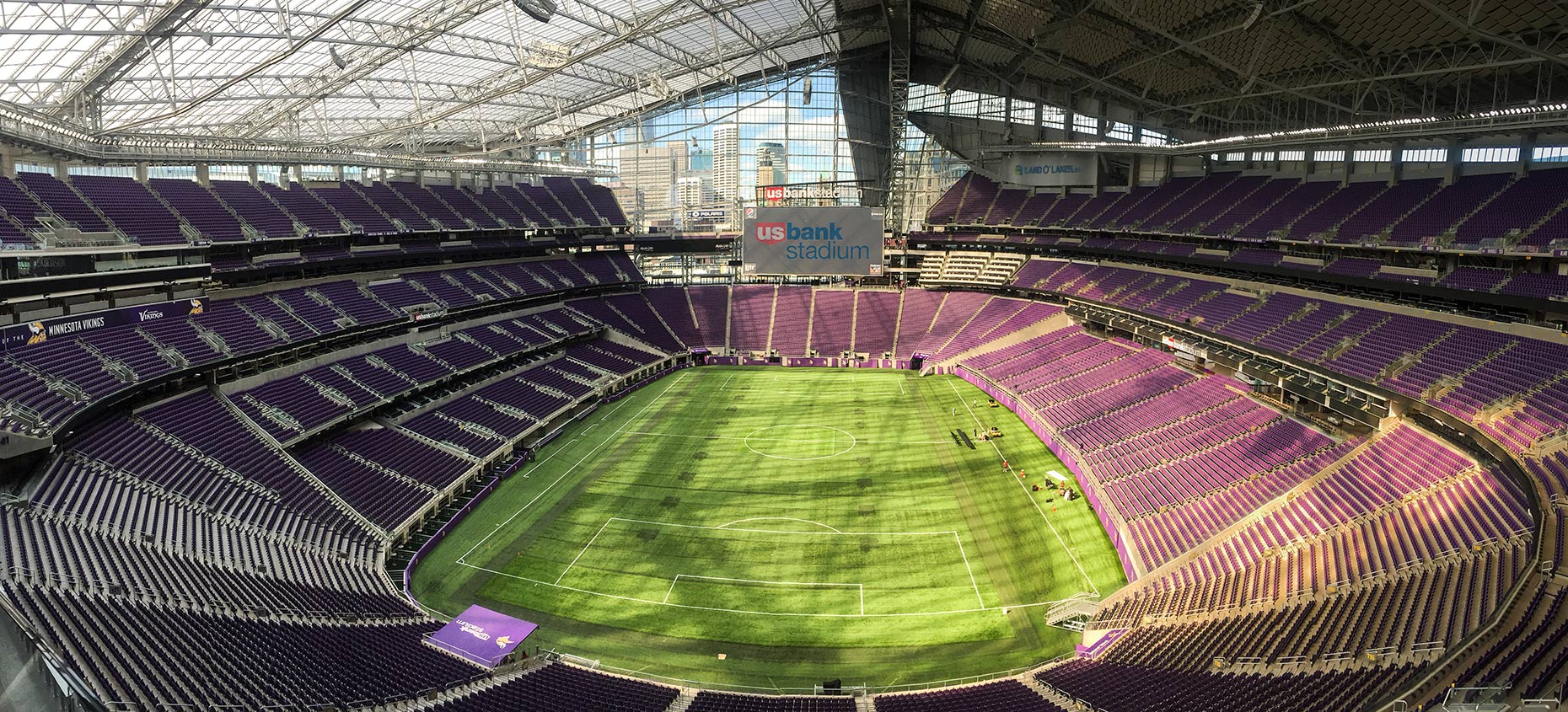 Minnesota Vikings field at U.S. Bank Stadium